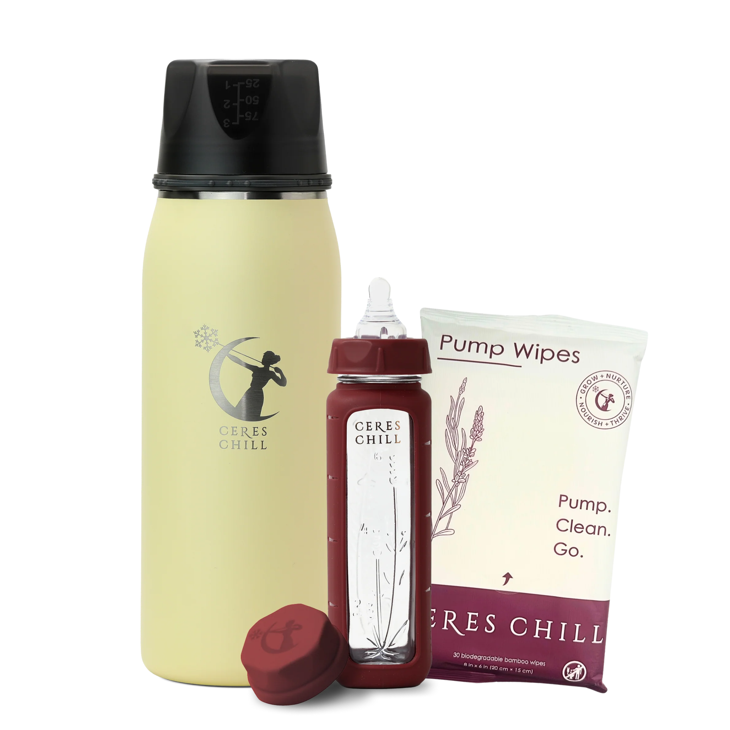 The Clean Feeding Bundle | Chiller, Natural Wipes & Plastic-Free Bottle - Image 10