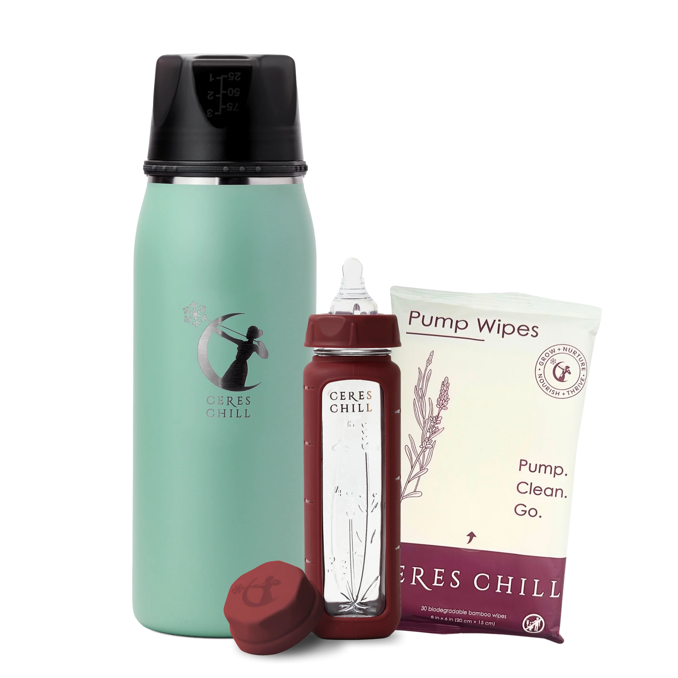 The Clean Feeding Bundle | Chiller, Natural Wipes & Plastic-Free Bottle - Image 12