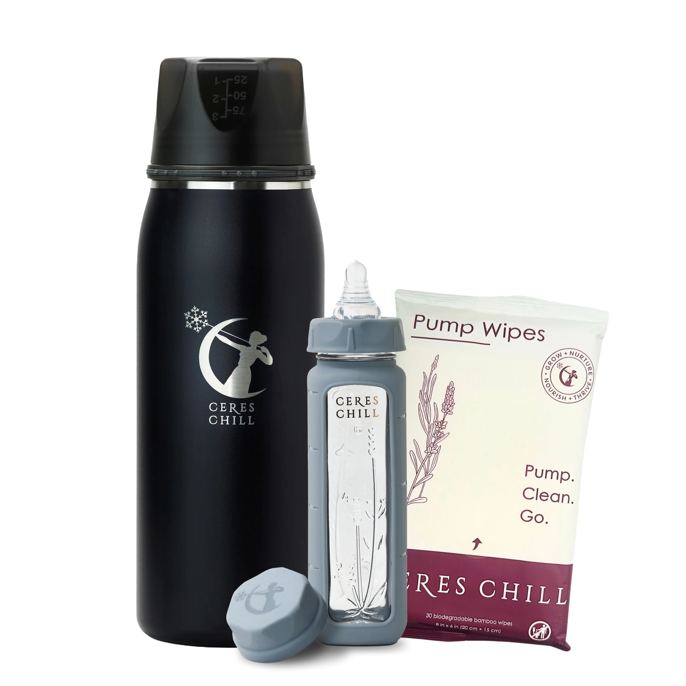 The Clean Feeding Bundle | Chiller, Natural Wipes & Plastic-Free Bottle - Image 6