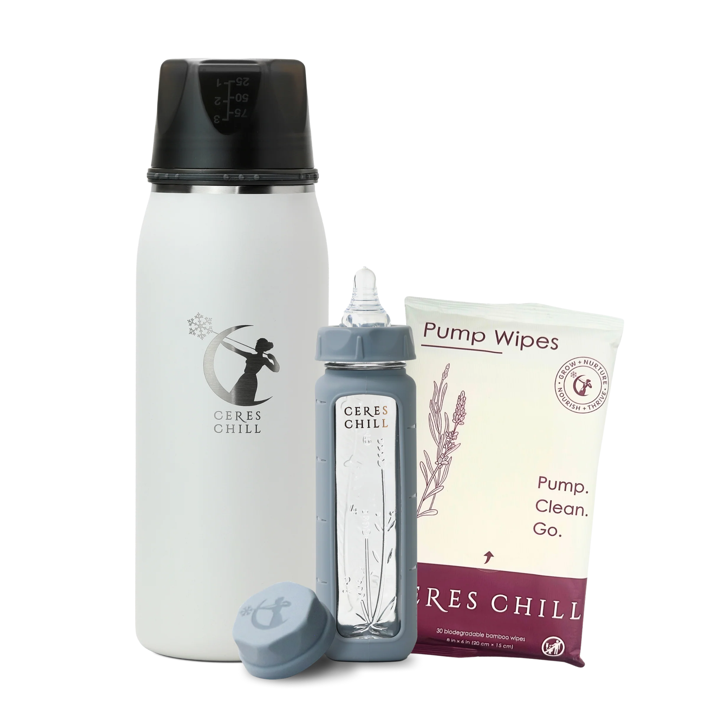 The Clean Feeding Bundle | Chiller, Natural Wipes & Plastic-Free Bottle - Image 7