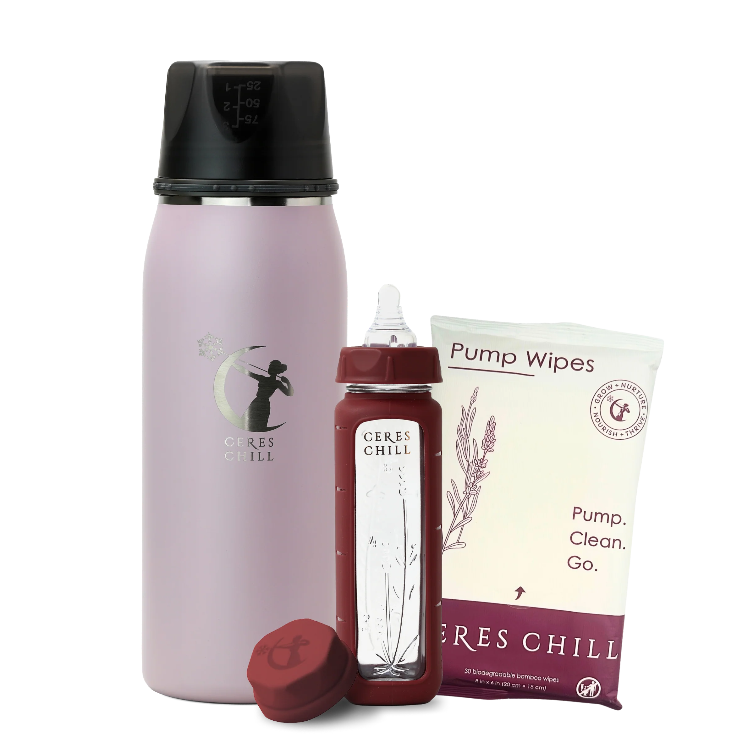 The Clean Feeding Bundle | Chiller, Natural Wipes & Plastic-Free Bottle - Image 8