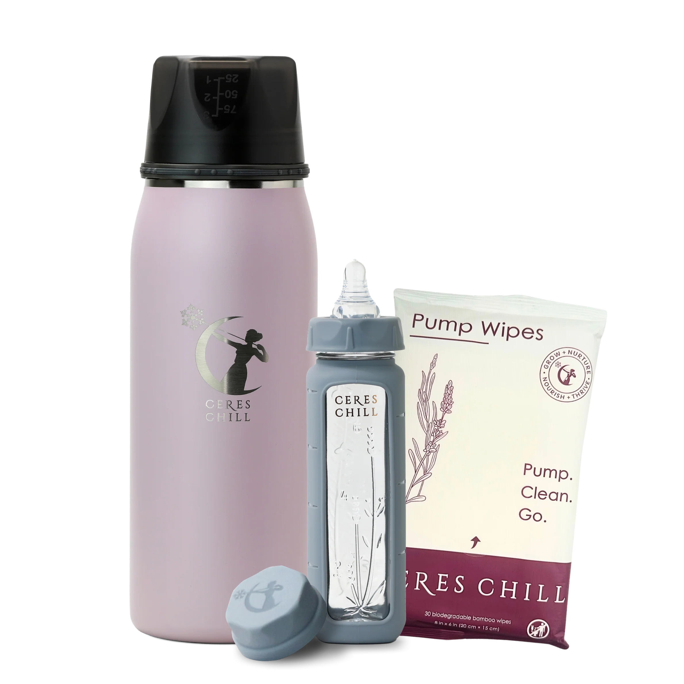 The Clean Feeding Bundle | Chiller, Natural Wipes & Plastic-Free Bottle - Image 9